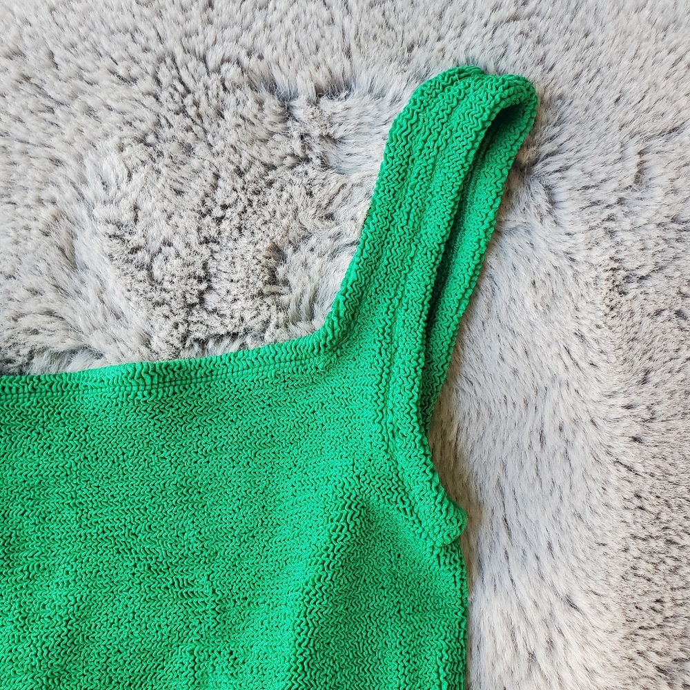 Hunza G Square Neck One Piece in Emerald - Picture 6 of 16